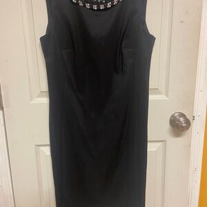 Dress Barn Black Sheath Midi Dress for Cocktail